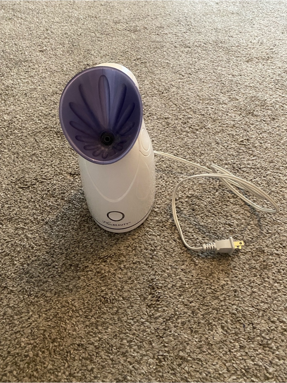 Steam Facial Sauna for Women - White with Purple Mask